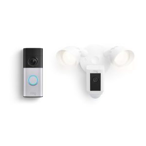 Wired Doorbell Plus + Floodlight Cam Plus Bundle