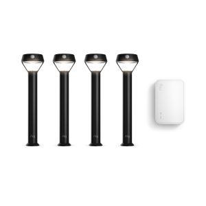 Solar Pathlight 4-Pack + Bridge (2nd Gen) | Smart Lighting