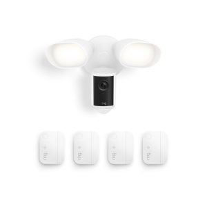 Floodlight Cam Pro (2nd Gen) + 4 Window and Door Sensors + Motion Detector Bundle